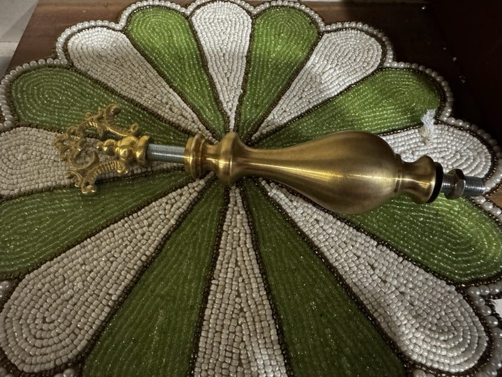 MACKENZIE CHILDS  CHEESE COURSE Hardware Set 8” Tall Brass