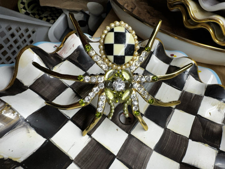 Mackenzie Childs Charlotte Spider Napkin Ring Retired- Retired