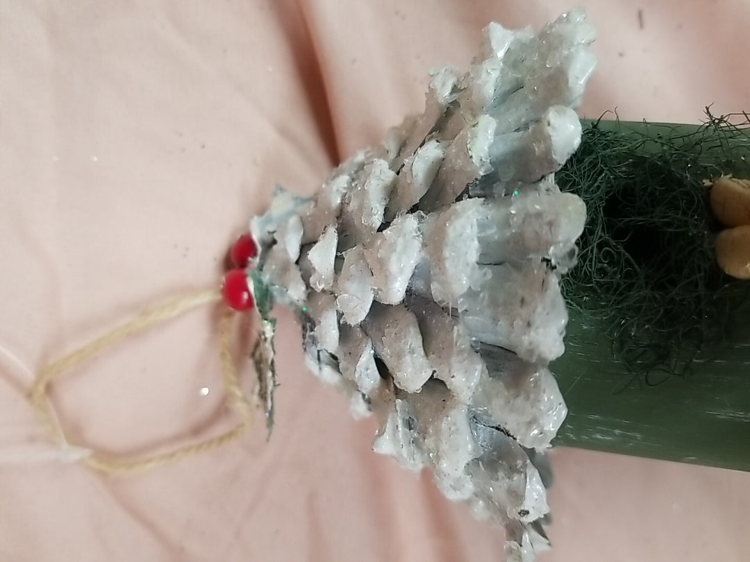 MacKenzie Childs Wood Farmhouse Holiday Birdhouse Ornament- New