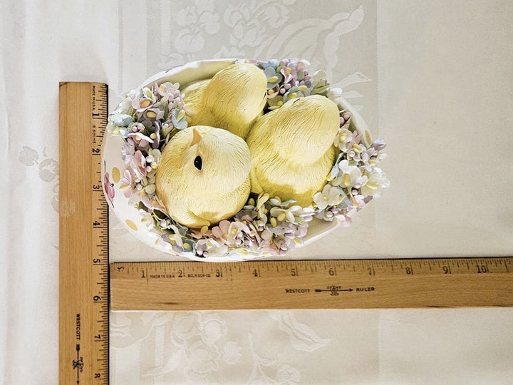 NEW Mackenzie Childs ROSE GARDEN PEEKABOO Chicks In Cracked EGG  Retired