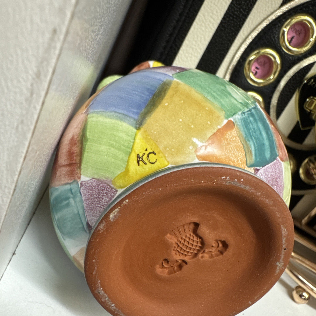 MACKENZIE CHILDS Poplar Harlequin BUD VASE NEW- Retired Pattern