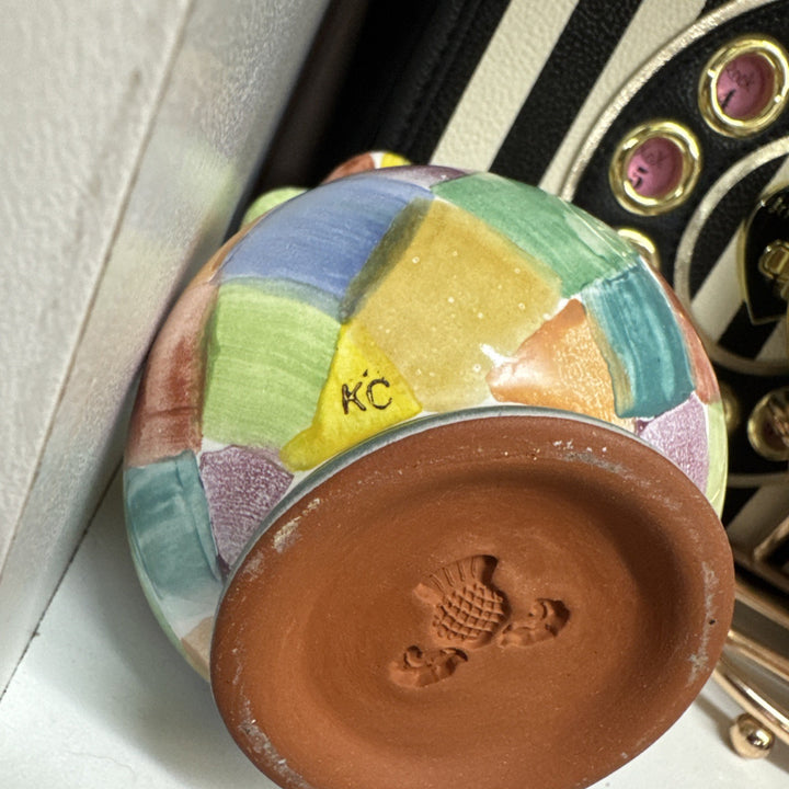 MACKENZIE CHILDS Poplar Harlequin BUD VASE NEW- Retired Pattern