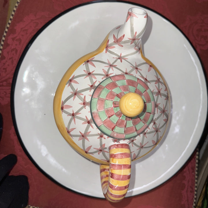 Mackenzie Childs Ceramic Brighton pavilion  Teapot- Retired