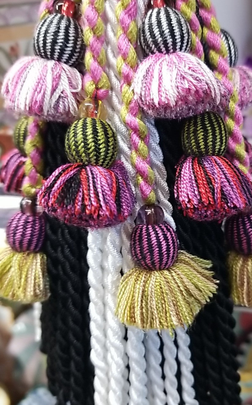 MacKenzie Childs Botanica Ceramic Tassel-new