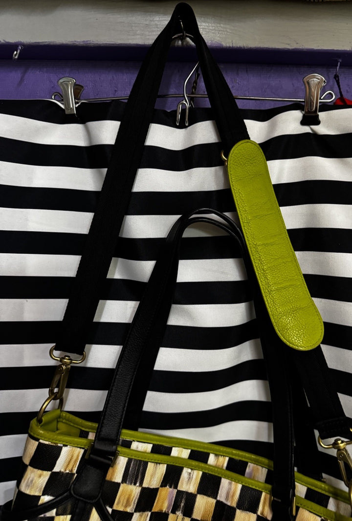 Stunning Mackenzie Childs Courtly Check Tote Bag Large