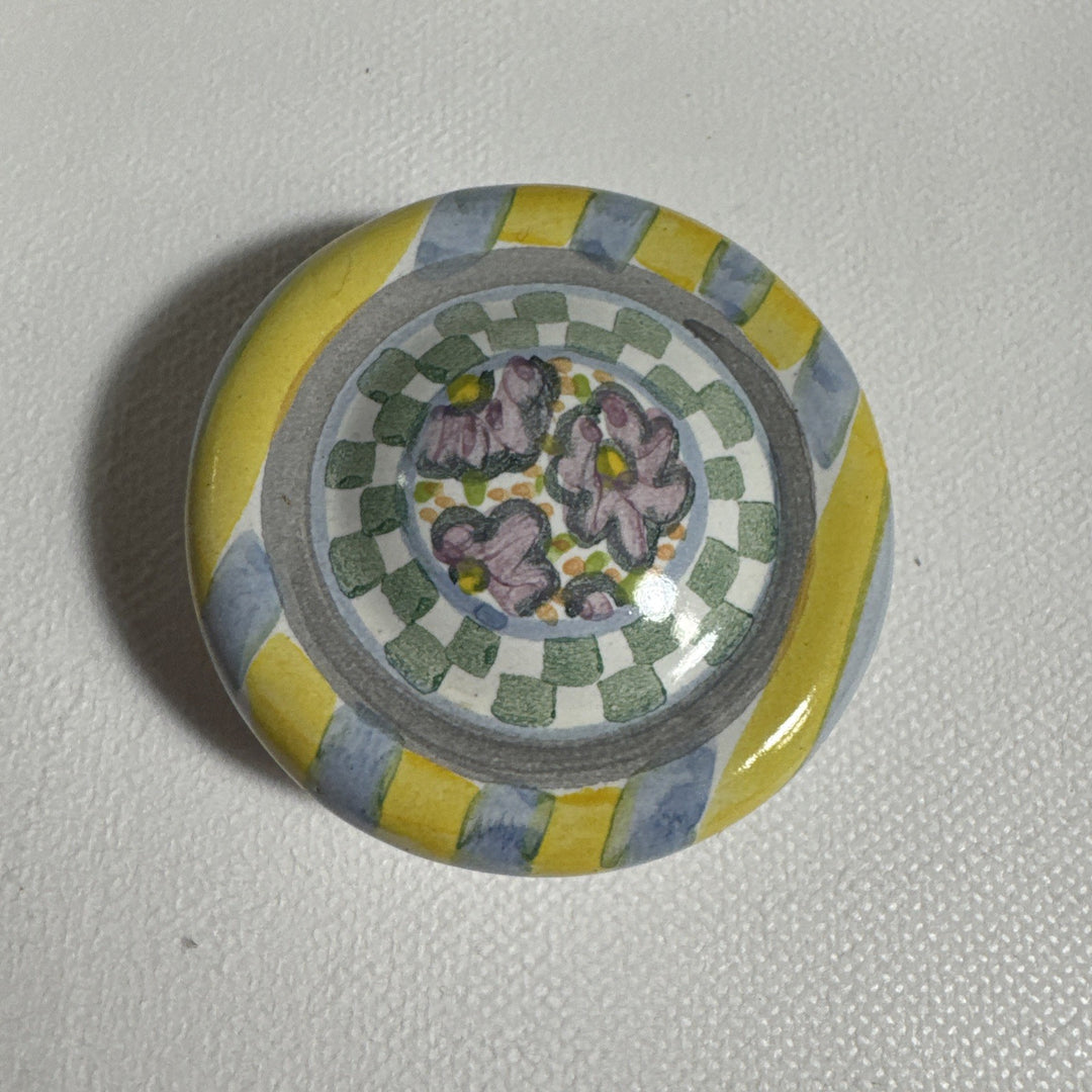 Mackenzie Childs One Myrtle  Taylor Drawer Pull - One Knob  2.25” Retired