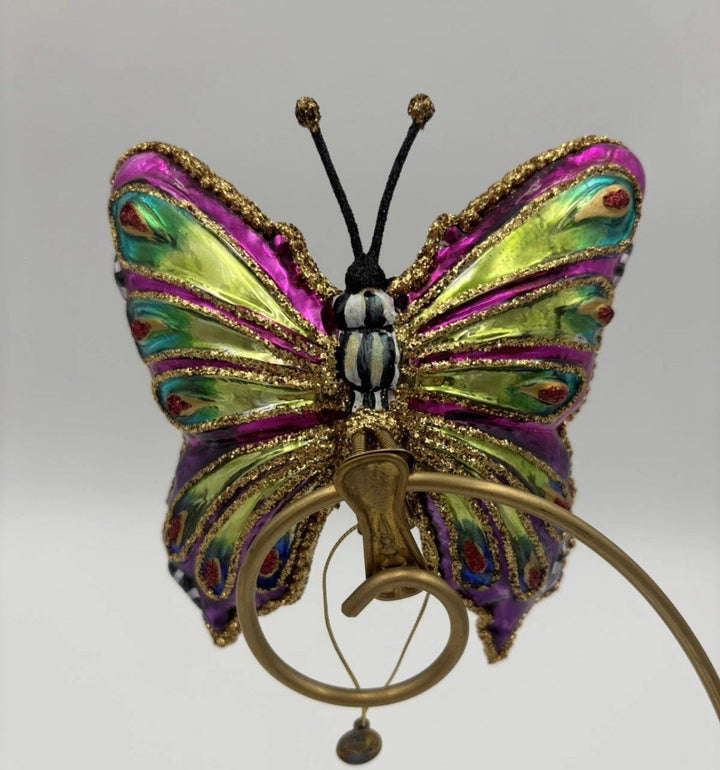 MacKenzie-Childs Bijou Butterfly Clip Ornament -Retired - NEW -