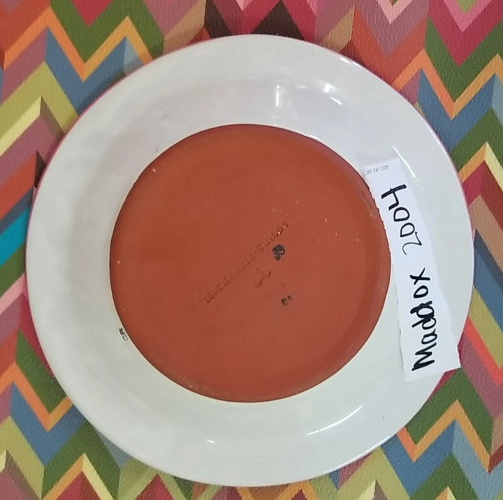 MacKenzie Childs Vintage Maddox Dessert Plate 8"  vintage 2004