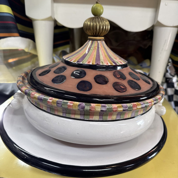 Mackenzie Childs Piece De Resistance Lidded Tureen Second Not Finished