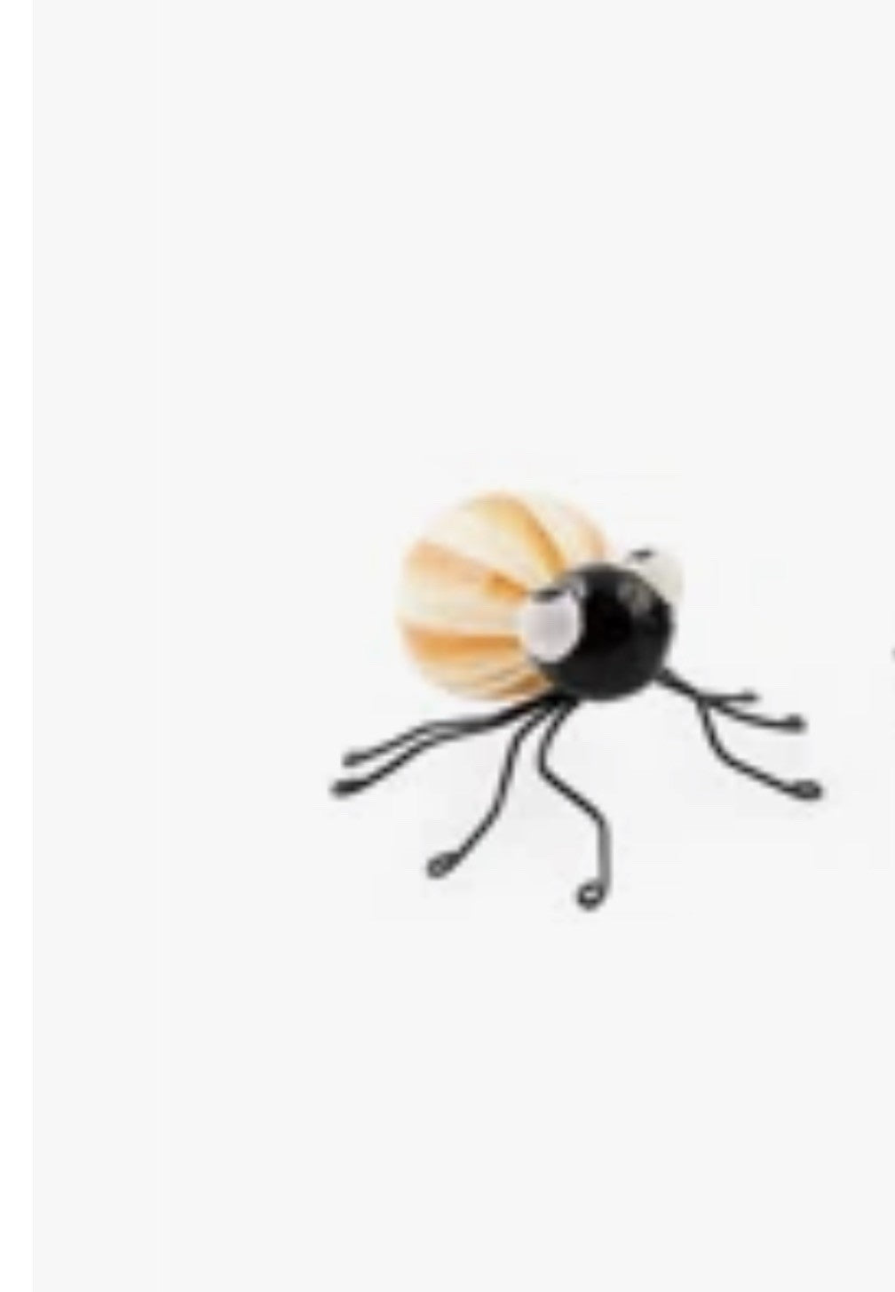 MACKENZIE CHILDS Fergals Friend Mini Spider (ONE) Orange Stripe Halloween