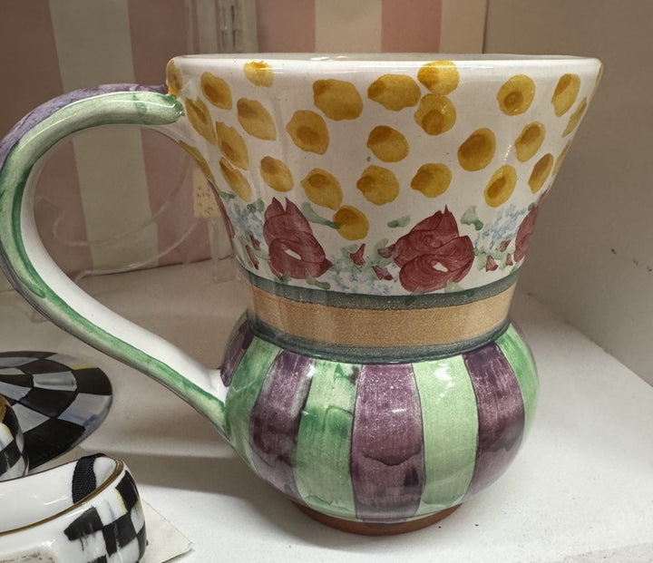 Mackenzie Childs Forest Home  TAYLOR MUG Only Hand Painted Majolica 2019