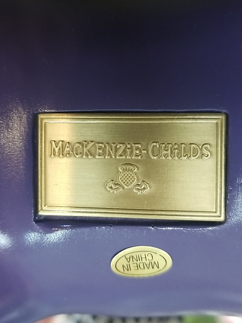 Mackenzie Childs  FORTUNE TELLER BLACK CAT 13" Courtly Check Figure- Retired