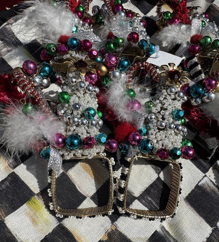 Mackenzie Childs Granny Kitsch Set Of 6 Napkin Ring New