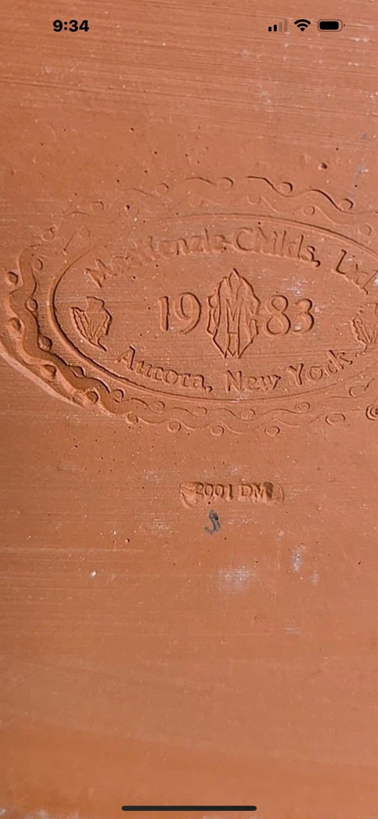 MacKenzie Childs 6" Square Taylor Planter Ceramic- Retired