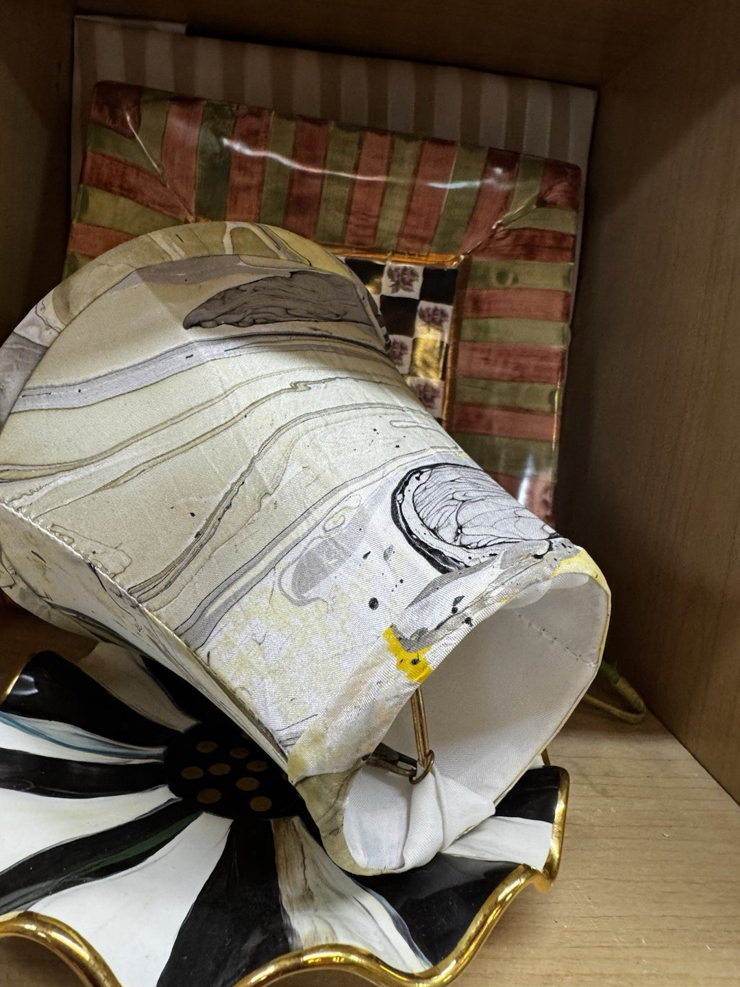 Mackenzie Childs Palazzo Swirl chandelier Lamp Shade- Retired Set Of 2