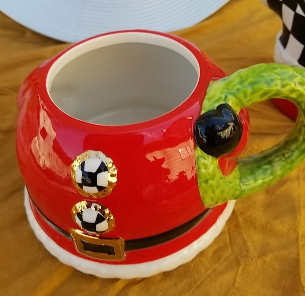 MACKENZIE CHILDS Granny Kitsch Santa Tower SET OF THREE - New