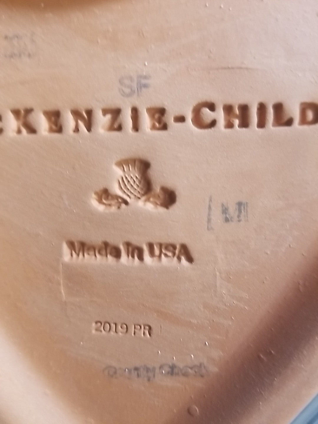 MacKenzie Childs Courtly Check Ceramic Heart Bowl Large -new