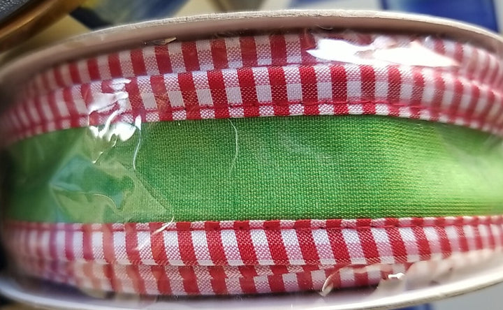 Mackenzie Childs JOLLY HOLIDAY 1" Wide Wire RIBBON NEW 10YD Retired