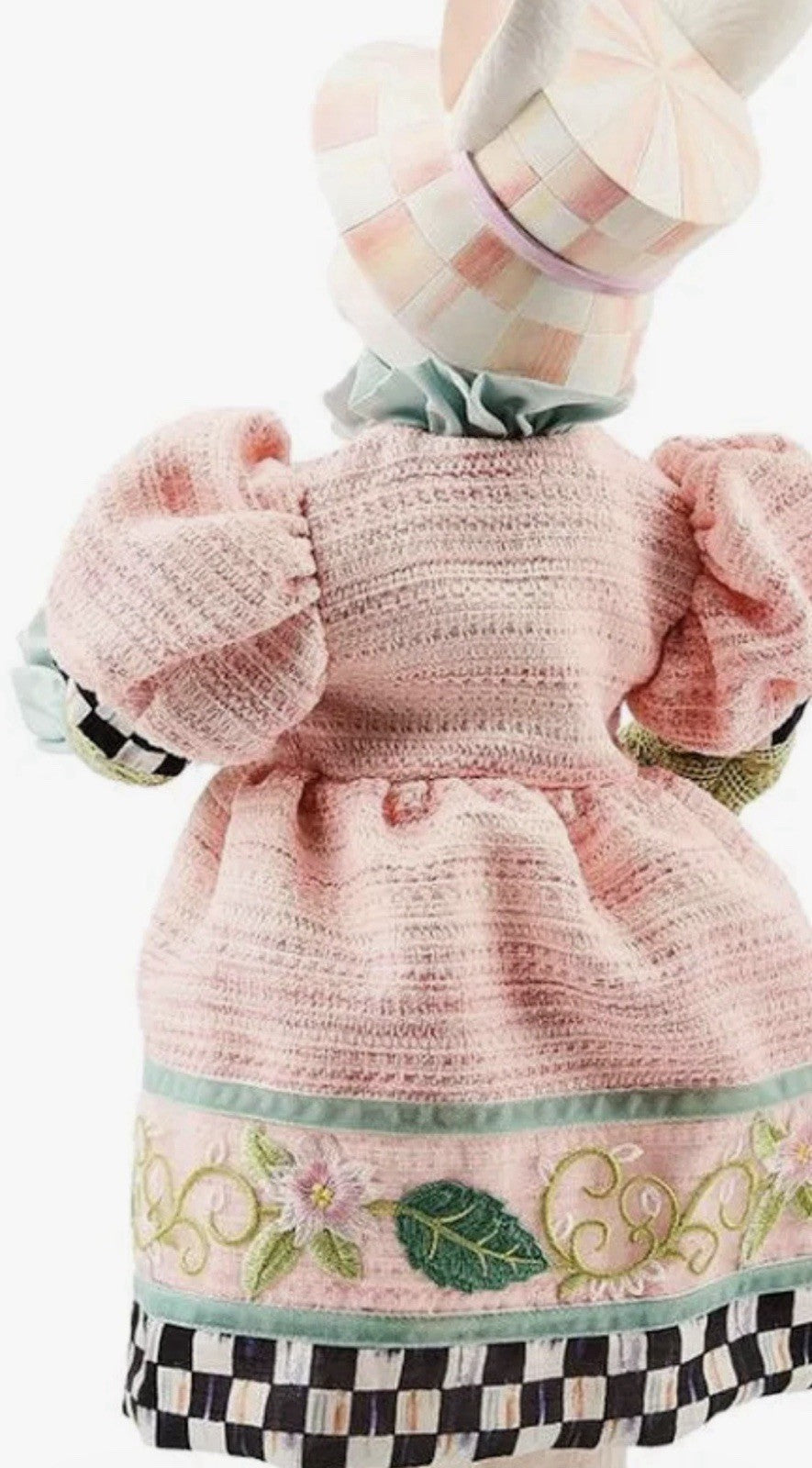 MacKenzie-Childs Frolic Spring Mrs Rabbit With Butterfly 20” Tall