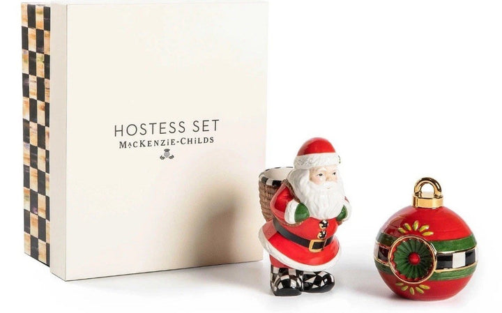 Brand New Mackenzie Childs Granny Kitsch Hostess Set Holiday-new In Box