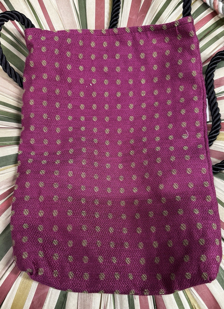 Mackenzie Childs Rosy Check Vintage Bag Crossbody Purse NWT Rare