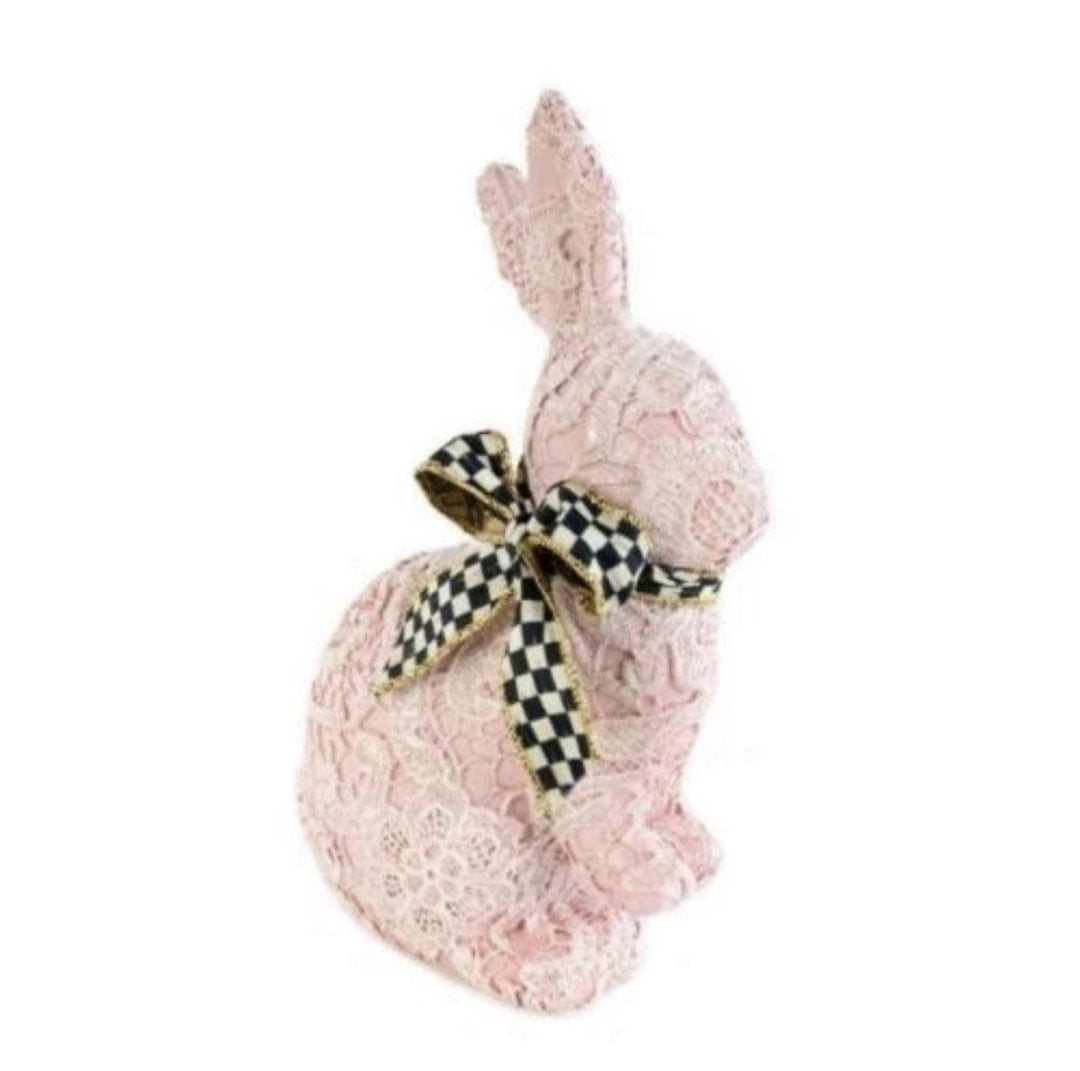 MacKENZIE CHILDS PINK LACE BUNNY RABBIT BNWT
