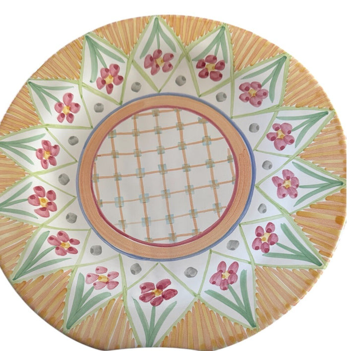 Mackenzie Childs • Kings Corner 2017- 11.75in Dinner Plate Flat Made In Aurora
