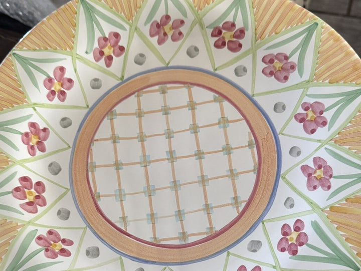 Mackenzie Childs • Kings Corner 2017- 11.75in Dinner Plate Flat Made In Aurora