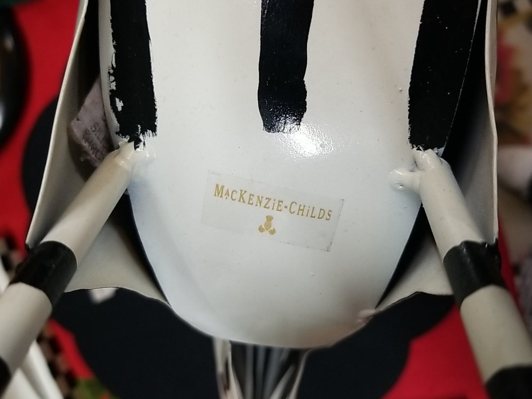 New Mackenzie Childs Checkerdot Rooster - Large 18.75” Tall