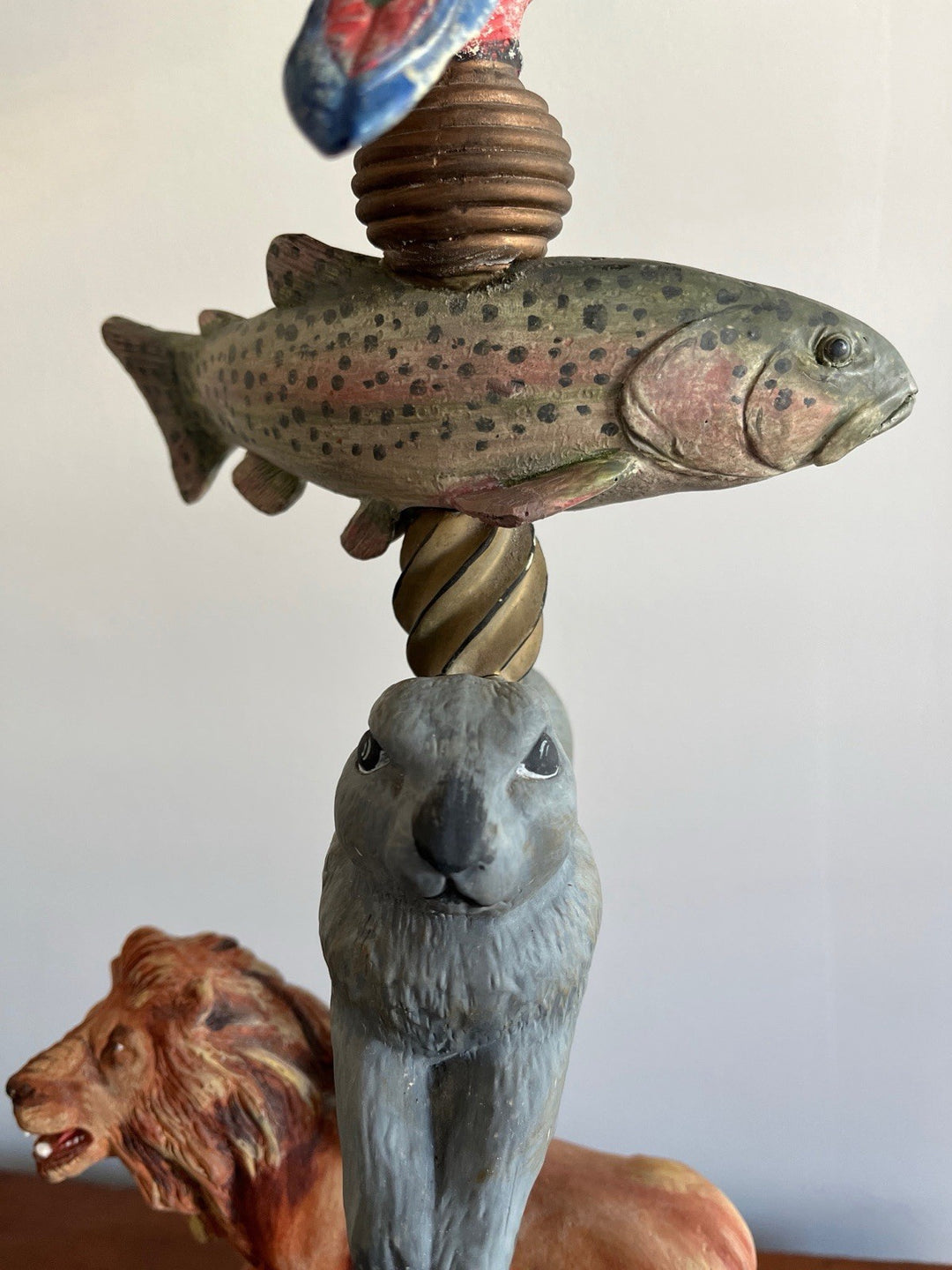 Mackenzie Childs Victoria & Richard Emprise Tartan And Animal Table Lamp