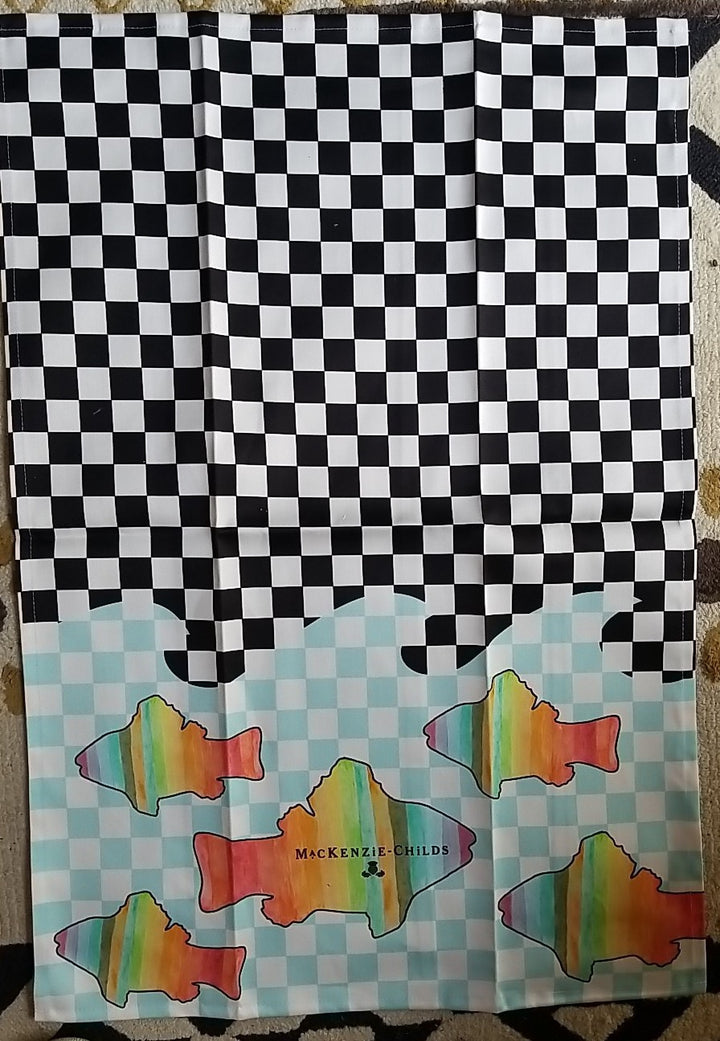 Mackenzie Child’s Rainbow Fish Dish / Tea Towel - NWT