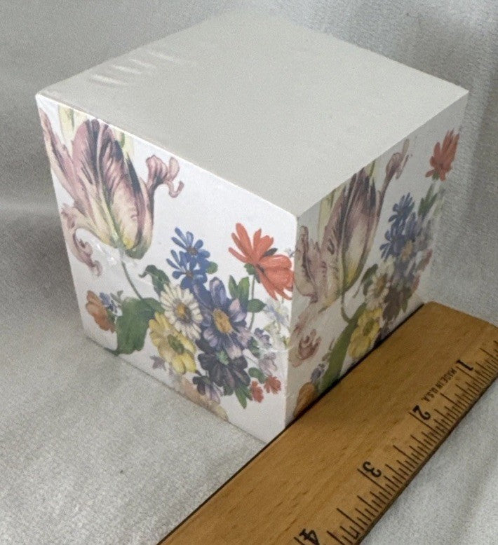 NEW Mackenzie Childs Flower Market  Sticky Note Cube SEALED - Retired