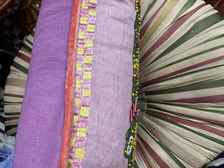 Mackenzie Childs Gloria Alligator Lumbar Pillow New In Bag