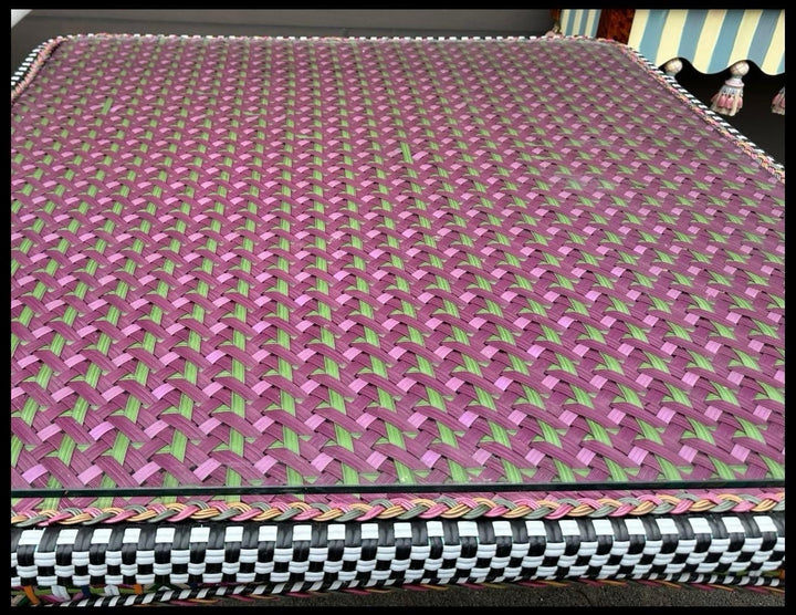 Mackenzie Childs Flower Market Outdoor 48”x48” Table -Long Retired- Excellent