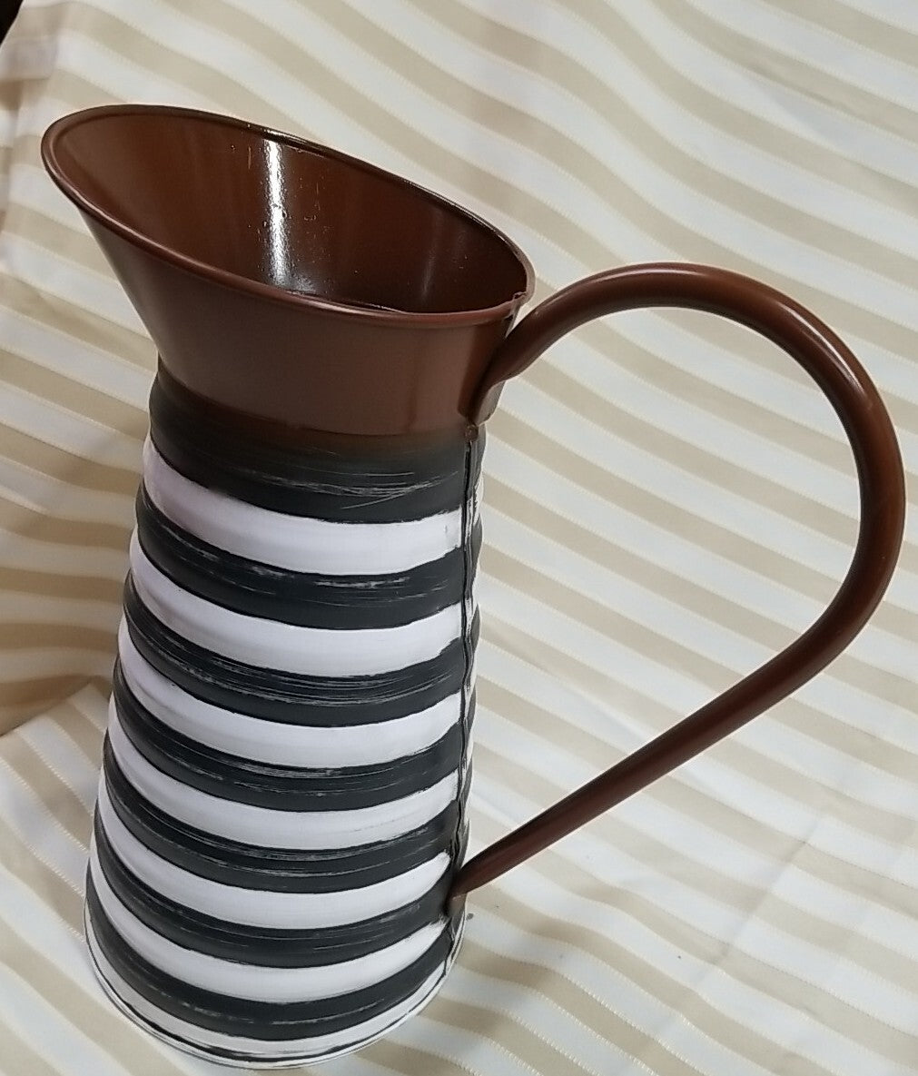 Mackenzie Childs  "Show Your Stripes" Watering Can  New- Retired Pattern
