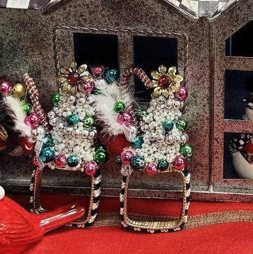 Mackenzie Childs Granny Kitsch Set Of 6 Napkin Ring New