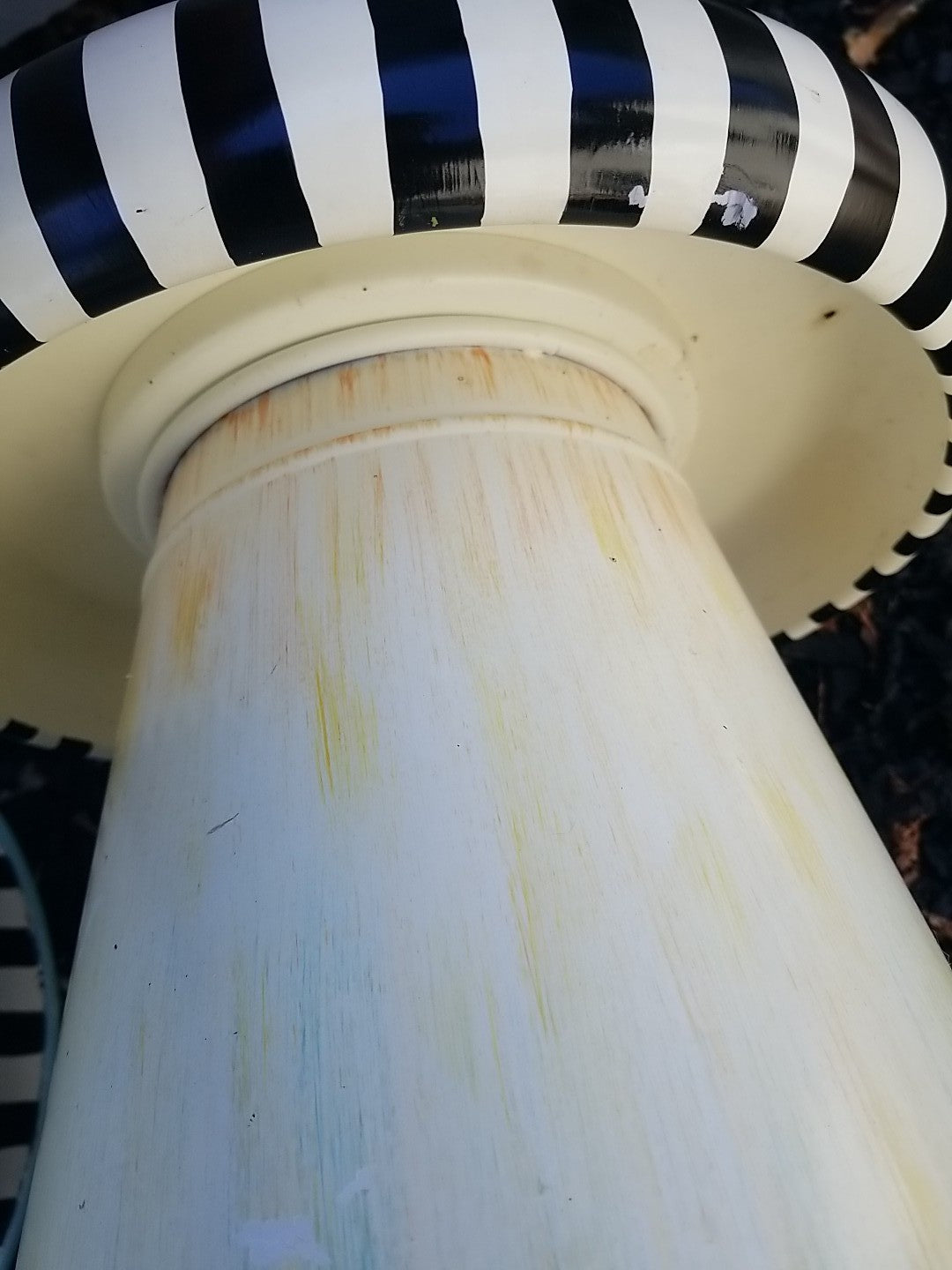 MacKENZIE CHILDS RETIRED Outdoor Metal  Toad Stool- Small