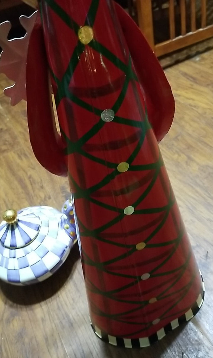 Mackenzie Childs "Deck the Halls" Moose w/ Ornaments  36" Tall- Excellent
