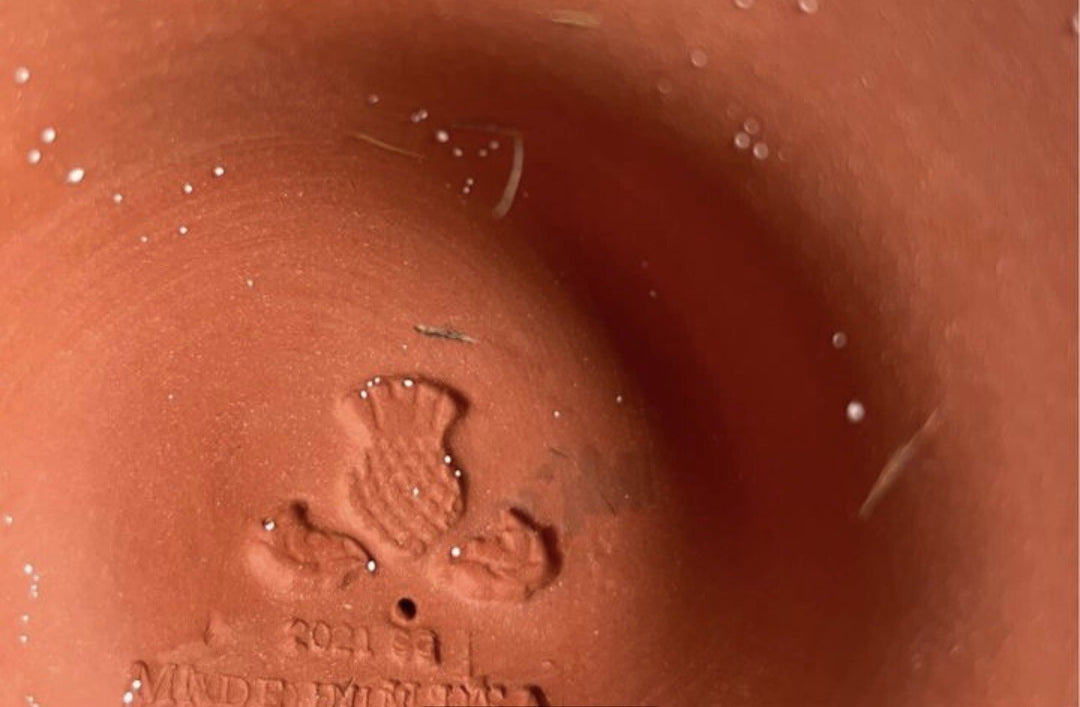 MACKENZIE CHILDS CERAMIC PAINTING GARDEN COMPOTE- New- Retired Pattern