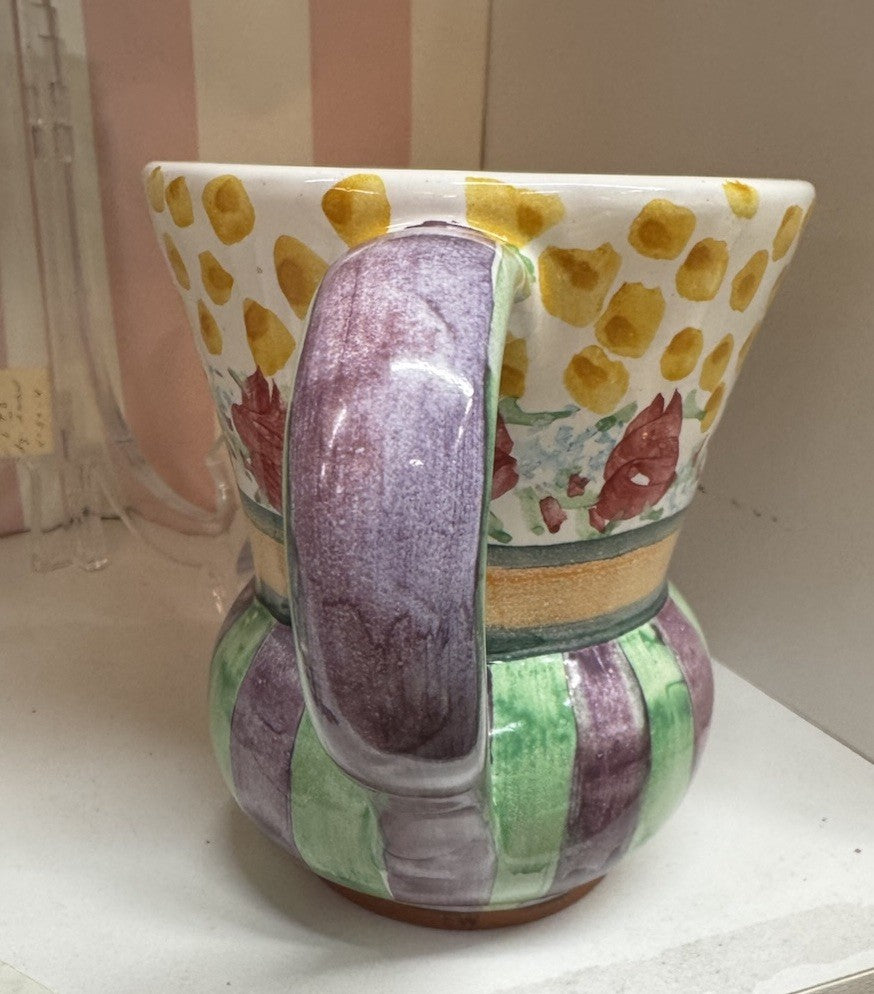Mackenzie Childs Forest Home  TAYLOR MUG Only Hand Painted Majolica 2019