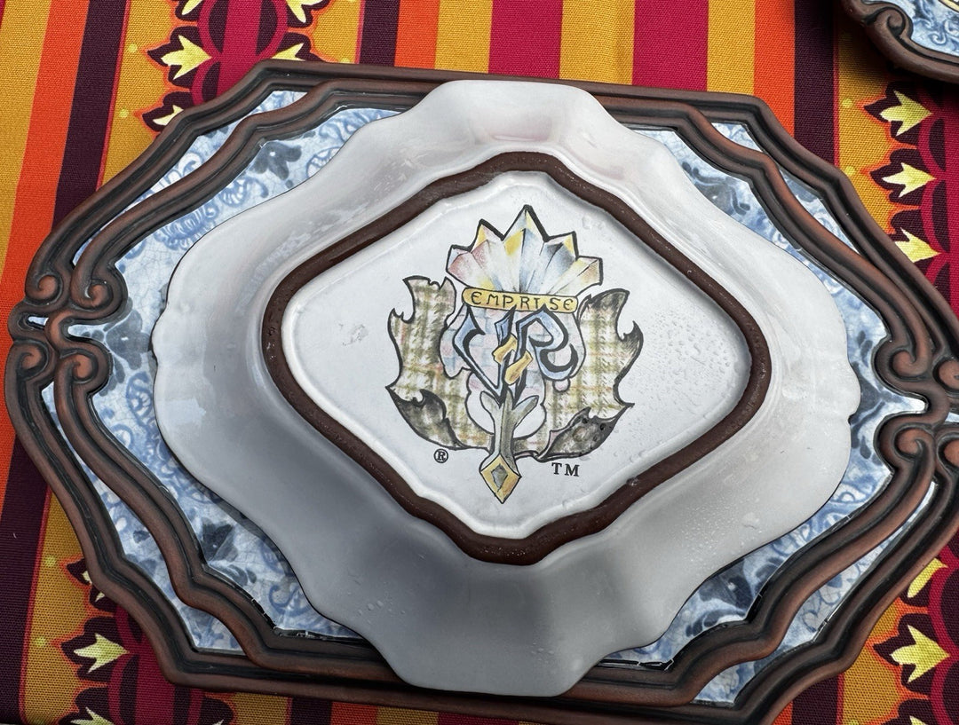 Victoria and Richard MacKenzie-Childs Emprise Superfluous 9.5” Stew Serving Bowl