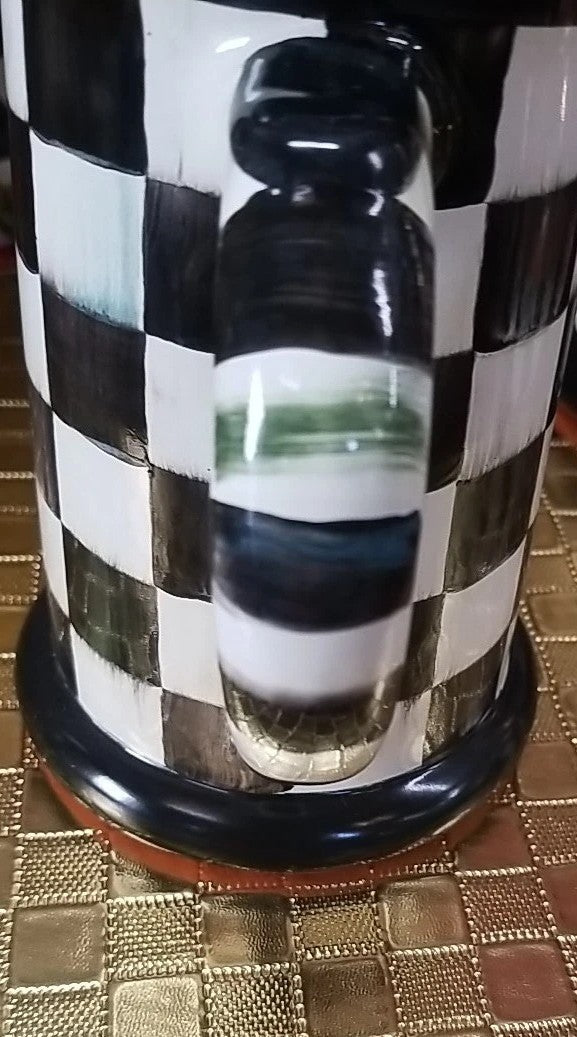 MACKENZIE CHILDS Courtly Check Mug - Stein- Ceramic-retired