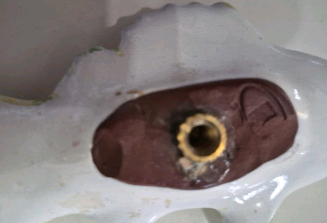 Pair Vintage MacKenzie-Childs Pottery Fish Cabinet Knobs / Drawer Pulls