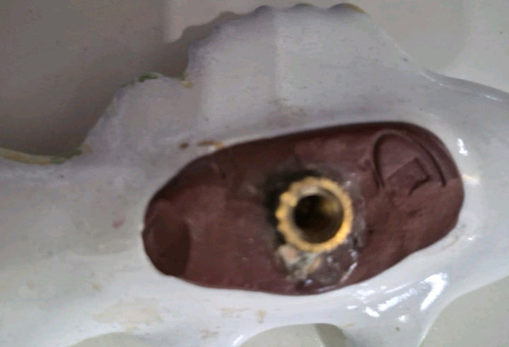 Pair Vintage MacKenzie-Childs Pottery Fish Cabinet Knobs / Drawer Pulls