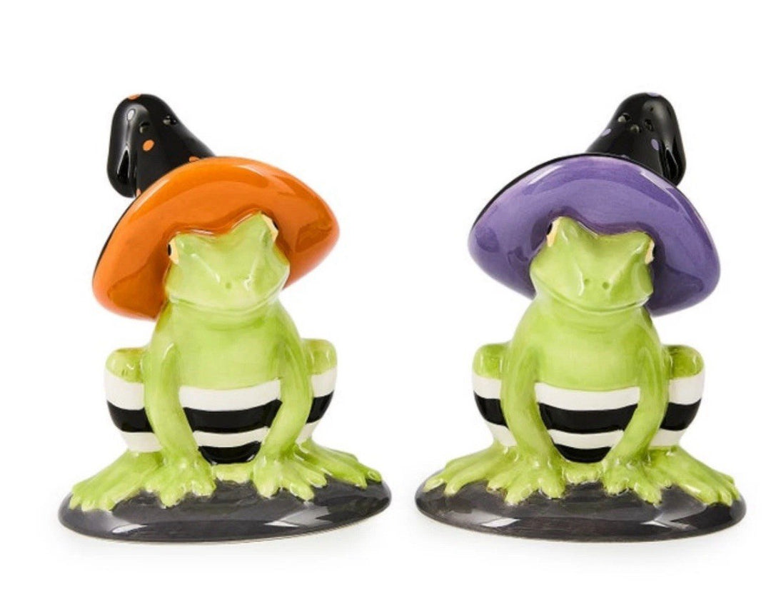MacKenzieChilds Witches Hat Fergal Salt & Pepper Set New In Box