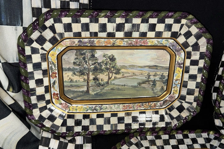 Mackenzie Childs 1991 MacLachlan Plate 10.5”x7.5”Second Edition