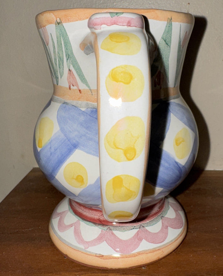 MacKenzie Childs Taylor Aalsmeer  Thumbprint Handmade In Aurora Coffee Mug 2003