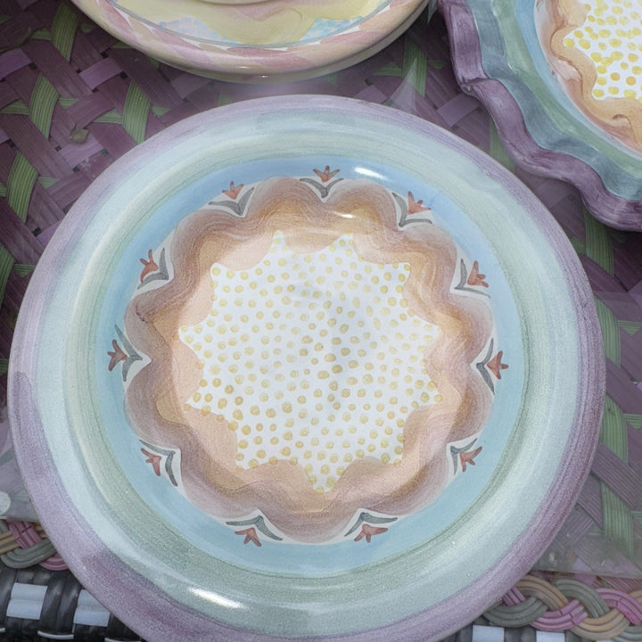 MacKenzie-Childs Vintage Brittany Dessert Plate 8.5” vintage 1991