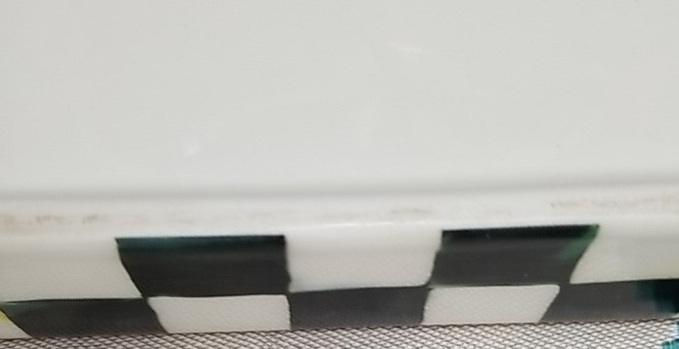 MACKENZIE CHILDS  Cocktail Napkin Holder In Courtly Check- Base