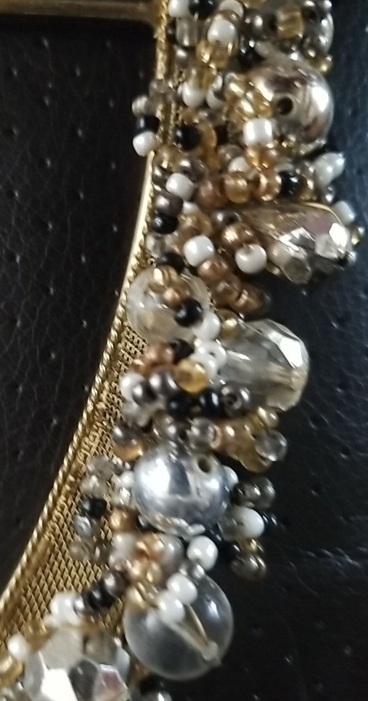 Mackenzie Childs  Precious Metals Beaded Charger Ring- Retired HTF